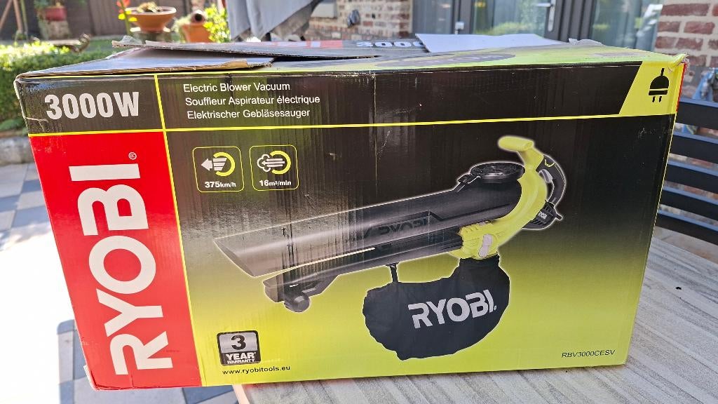 Bladblazer  Ryobi, Handgedragen, Nieuw, Ophalen of Verzenden, Ryobi