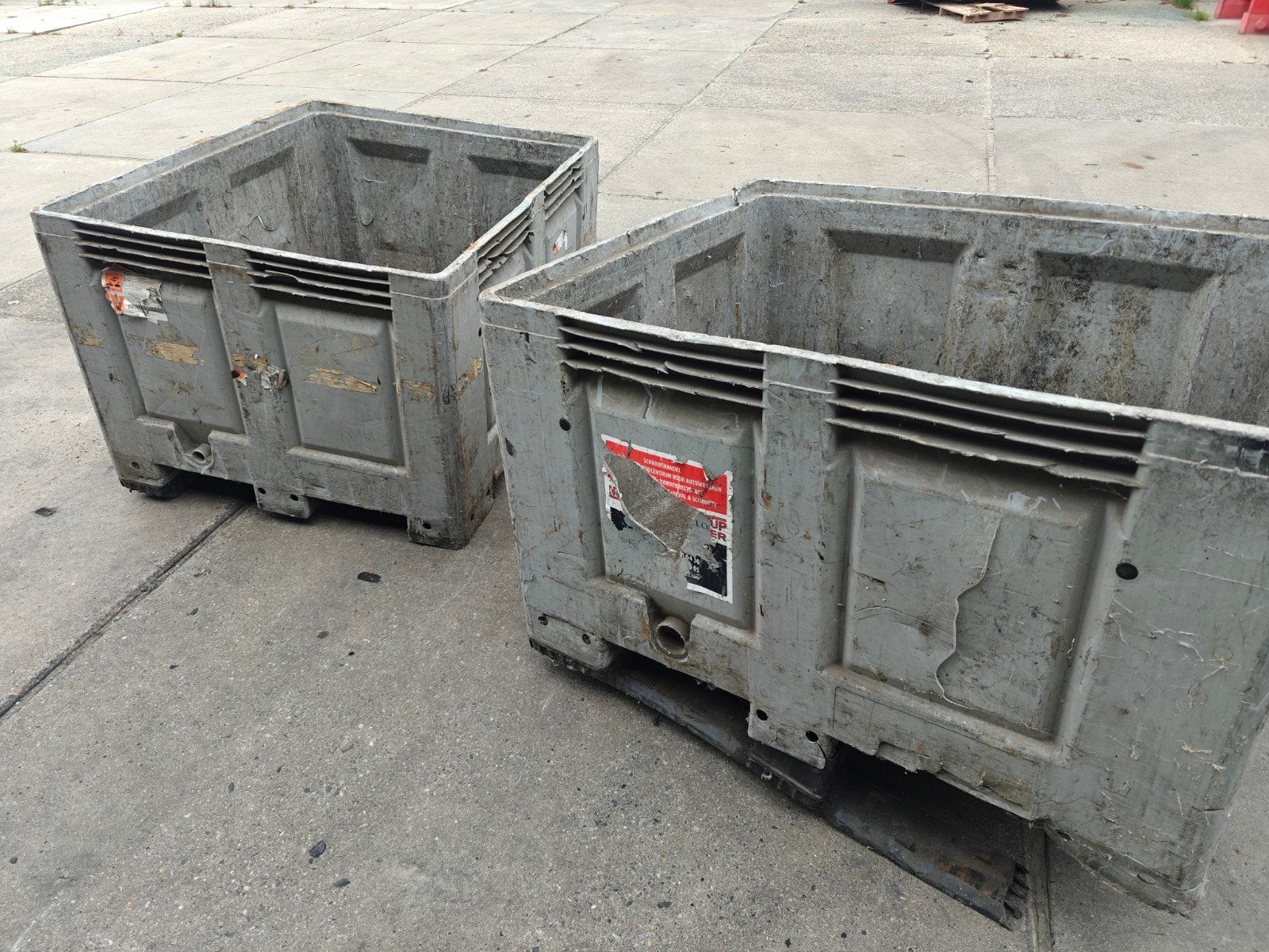 Palletboxen, Enlèvement
