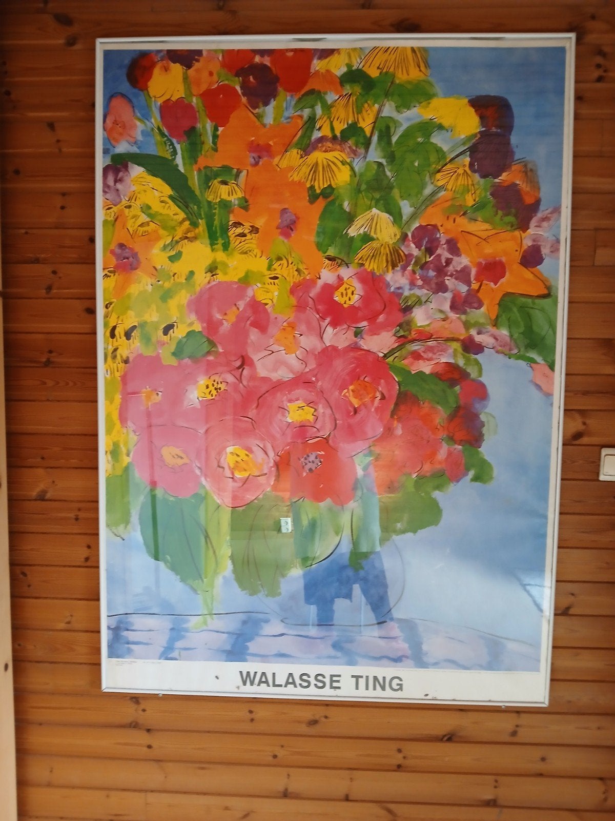 Walasse Ting Poster 1m50 op 1m, Enlèvement, Encadré