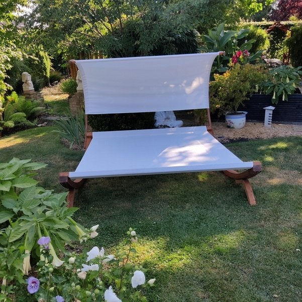 ligbed, Tuin en Terras, Ophalen, Nieuw, Hout, Inklapbaar