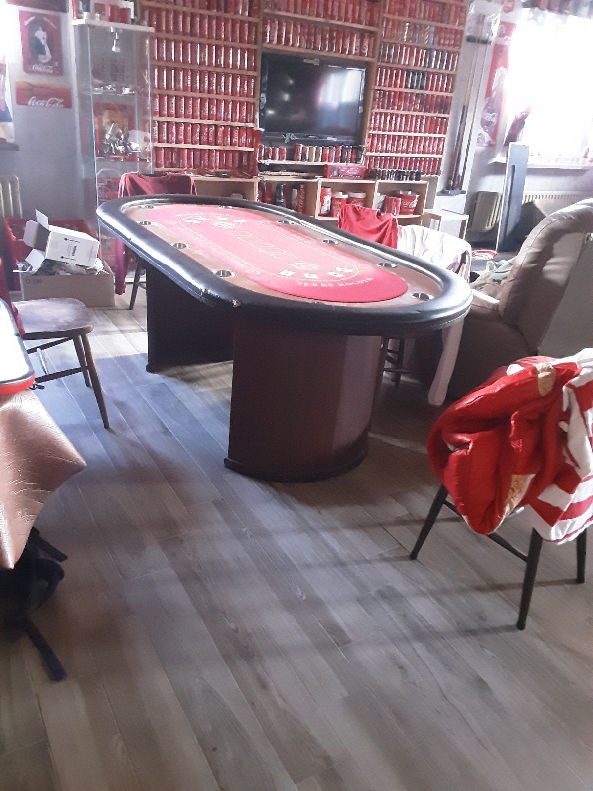 pokertafel, Hobby en Vrije tijd, Vijf spelers of meer, Ophalen, Gebruikt