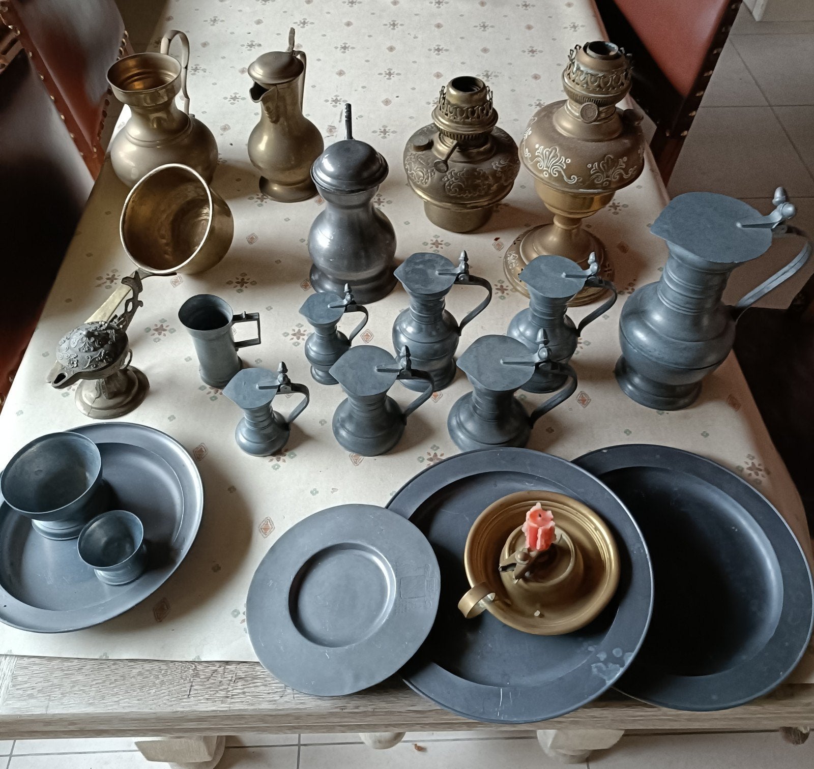 Tin en Messing sets, Ophalen