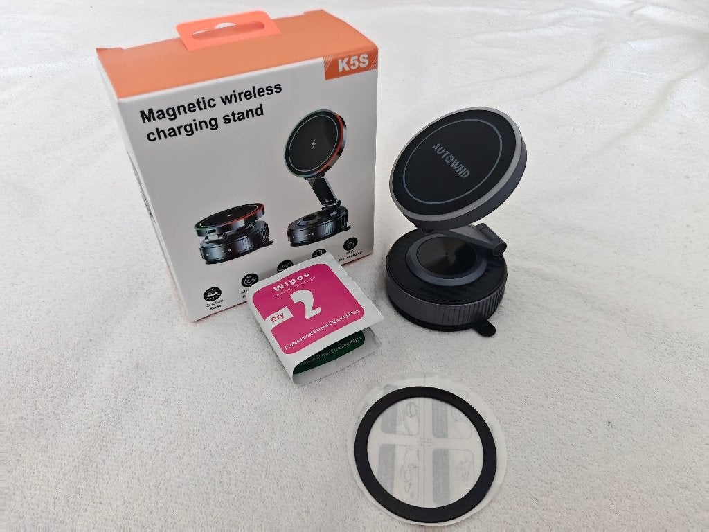 Support voiture magnétique avec charge sans fil 15 W, Enlèvement ou Envoi, Neuf, Voiture
