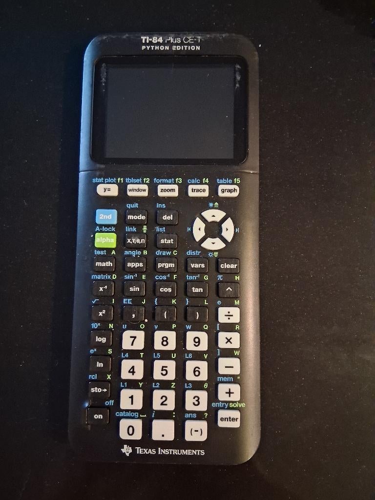 Rekenmachine TI-84 Plus CE-T Python edition, Diversen, Ophalen of Verzenden, Grafische rekenmachine, Gebruikt