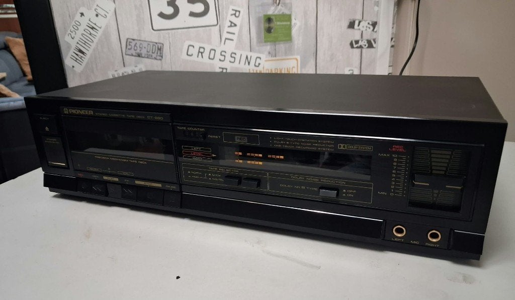 Pioneer CT-680 cassettedeck, Enlèvement ou Envoi, Simple, Autres marques, Tape counter