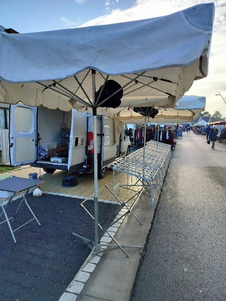 Marktparasols, Enlèvement