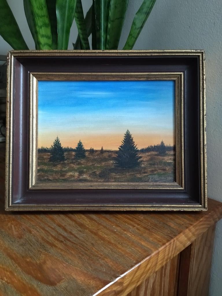 Huile sur Toile - École Liégeoise - Paysage, Antiquités & Art, Art | Peinture | Classique, Enlèvement ou Envoi