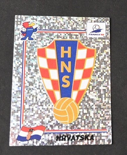 Panini France 98/Emblème de la Croatie, Envoi, Neuf, Affiche, Image ou Autocollant