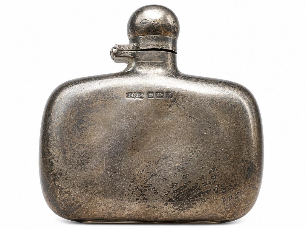 Sheffield Dixon JD&S 65 g zilveren fles, Antiek en Kunst, Antiek | Zilver en Goud, Zilver, Ophalen of Verzenden