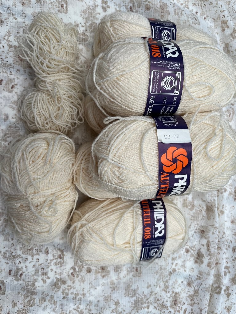 Phildar Auteuil 018 6 bollen +.. van 50 gr fijn geel, Hobby & Loisirs créatifs, Enlèvement, Neuf, Tricot ou Crochet, Laine ou Fils