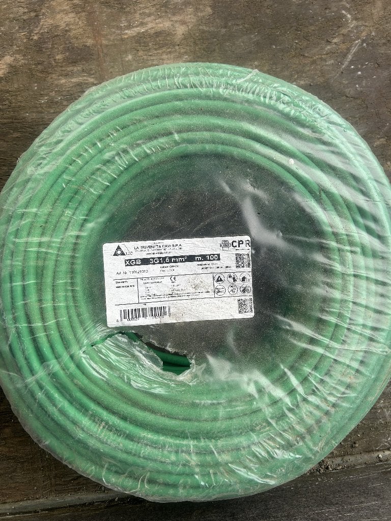 Câble XGB 3G1.5 100 m, Bricolage & Construction, Électricité & Câbles, Enlèvement, Neuf