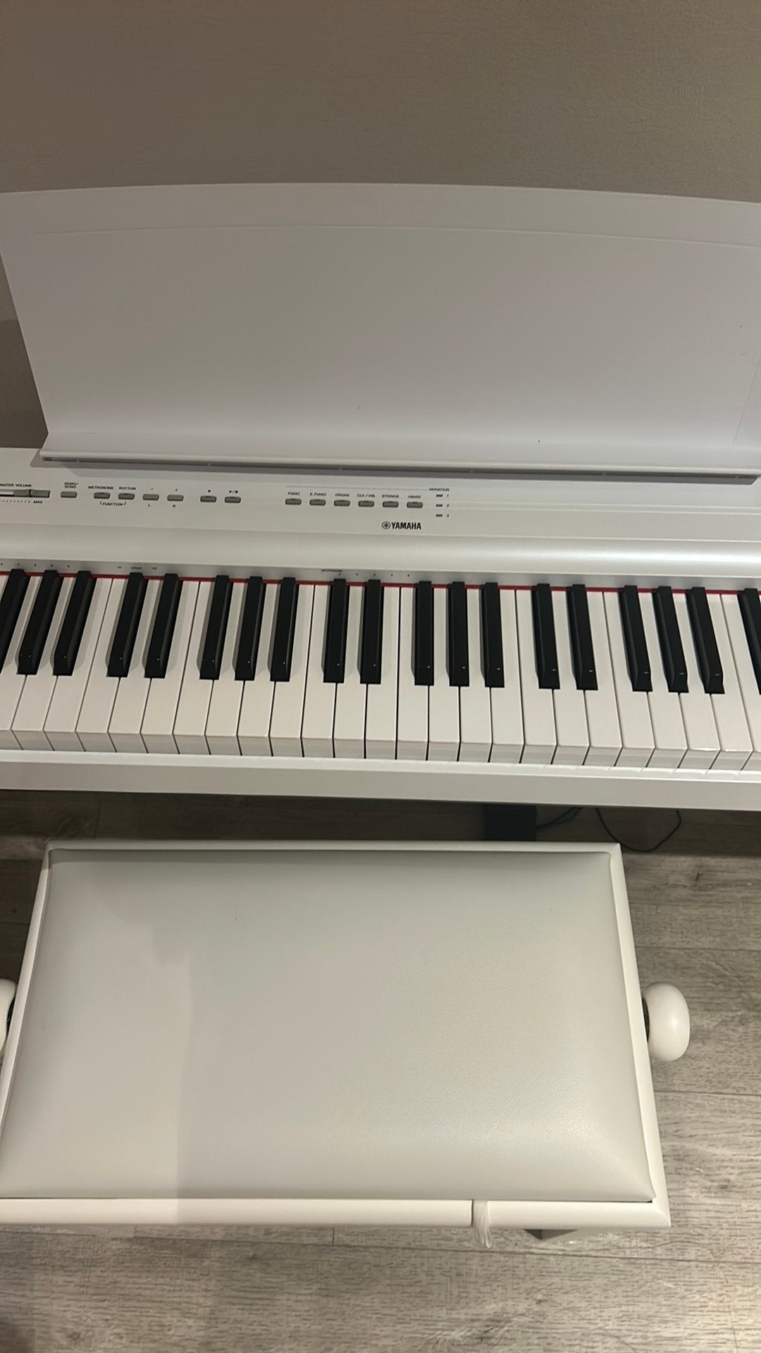 Piano électronique Yamaha, Musique & Instruments, Enlèvement, Comme neuf, Blanc, Piano