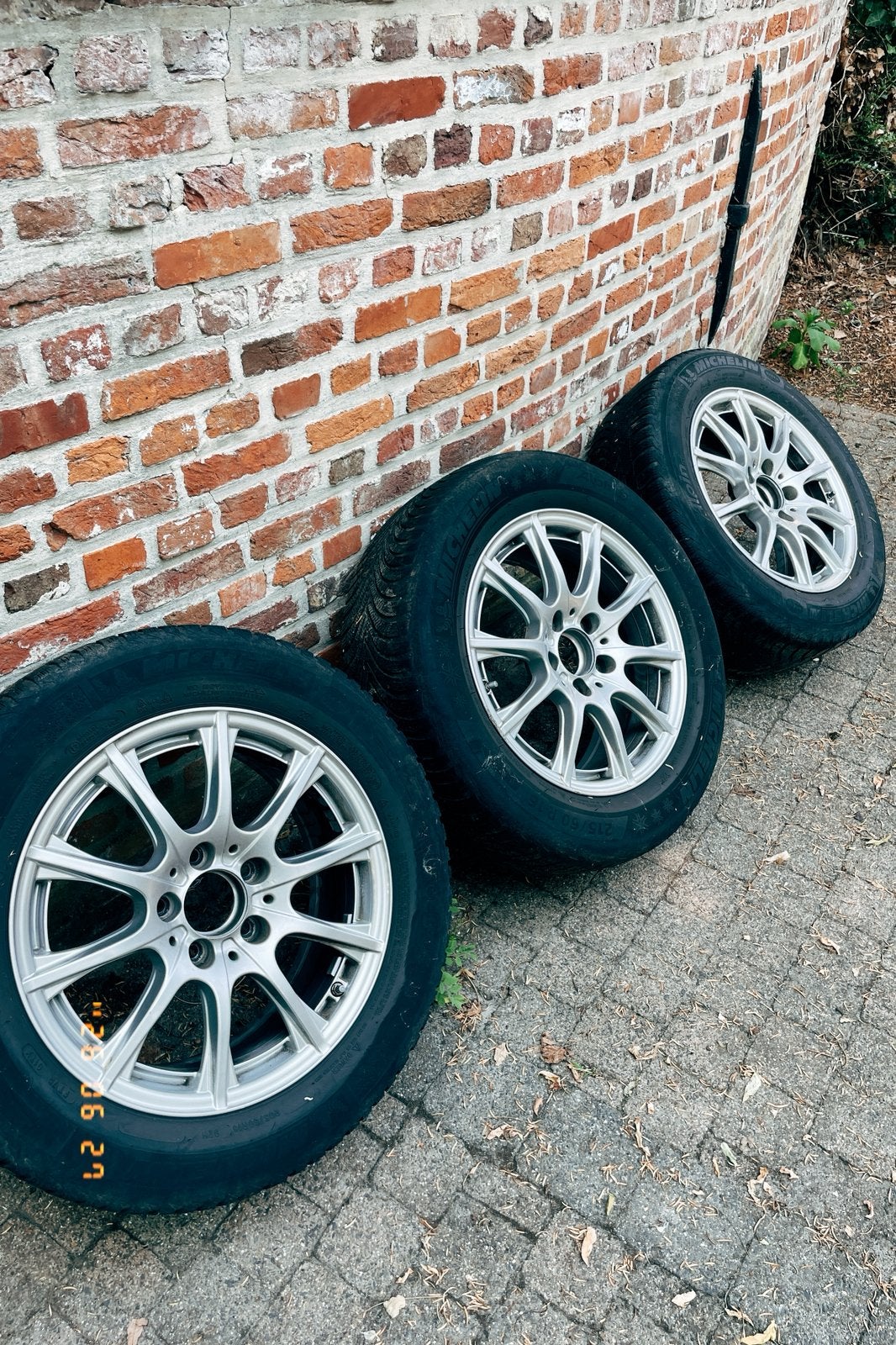 Velgen plus banden Mercedes 5x112, Auto-onderdelen, Ophalen, 16 inch, Winterbanden, Band(en)
