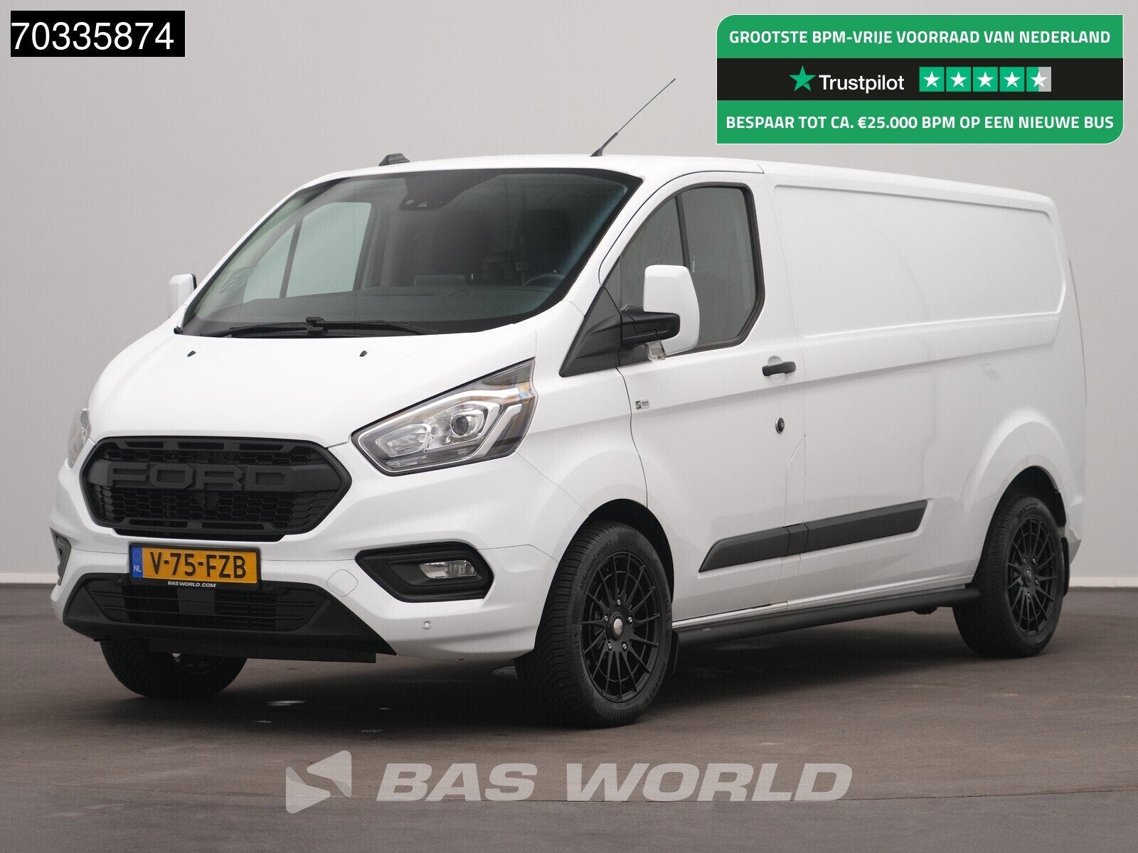Ford Transit Custom 130PK L2H1 LED Airco Cruise Camera Parke, Achat, Capteur de lumière, Euro 6, Entreprise