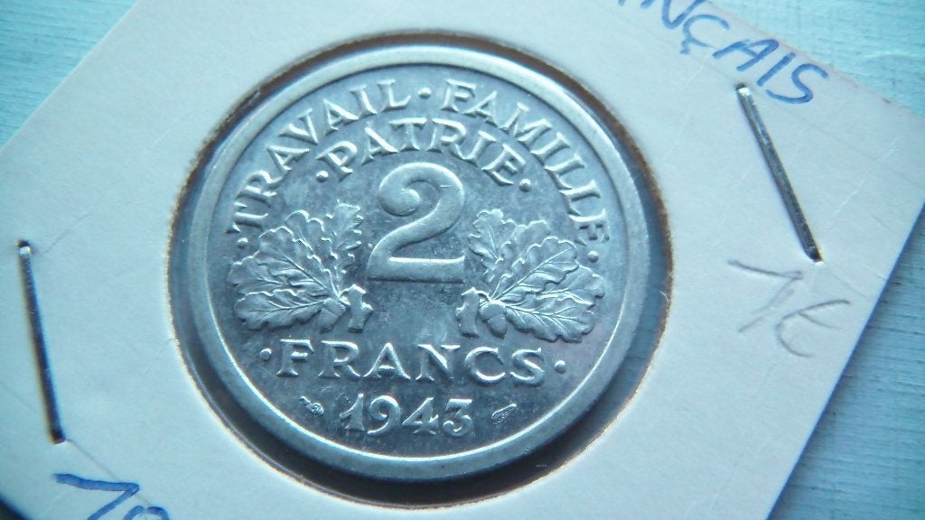 2 francs 1943, Ophalen