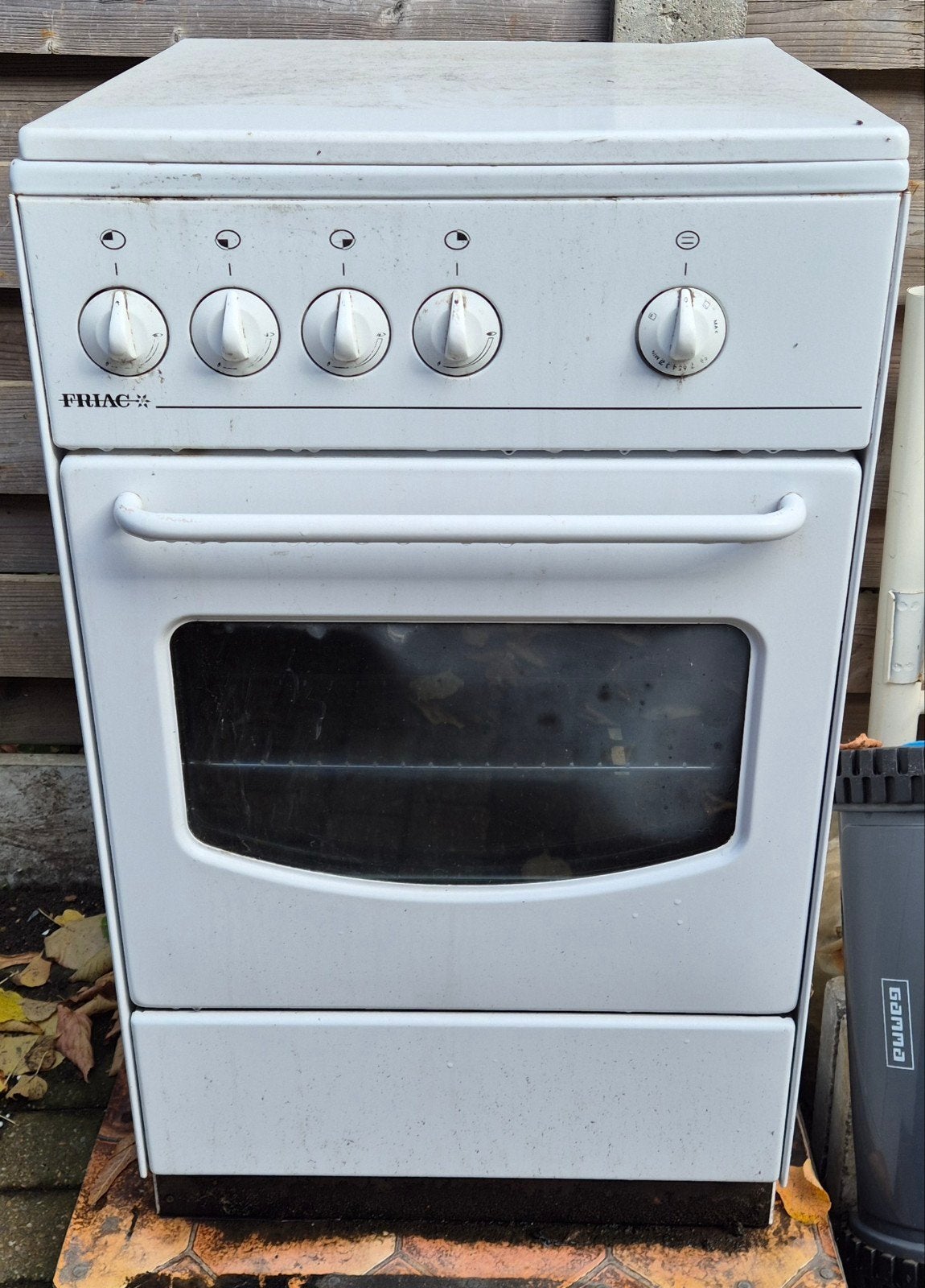 oven + Gasvuur, Electroménager, Gaz, 4 zones de cuisson, Enlèvement, Utilisé