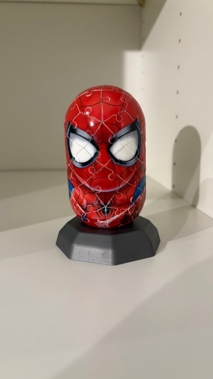 3D spiderman puzzel, Ophalen of Verzenden, 10 tot 50 stukjes, Zo goed als nieuw, 4 tot 6 jaar