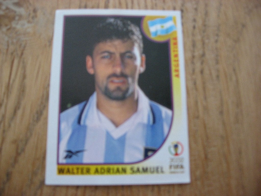 Autocollant Panini 2002 Walter Adrian Samuel Argentine Coupe, Enlèvement ou Envoi, Neuf, Autocollant