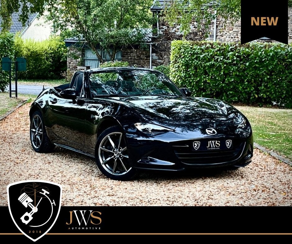 MX-5 ND2.5 184 * RECARO - BILSTEIN - CARPLAY - CAM - BOSE*, Auto's, Achterwielaandrijving, 4 cilinders, Cabriolet, Zwart