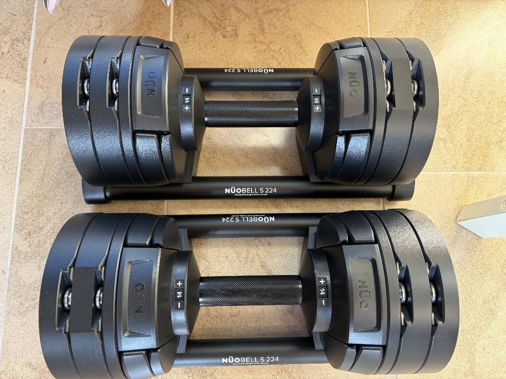 Nuobell S224 verstelbare dumbbells 2–24kg, als nieuw, Sport en Fitness, Fitnessmaterialen, Ophalen, Zo goed als nieuw, Benen, Dumbbell