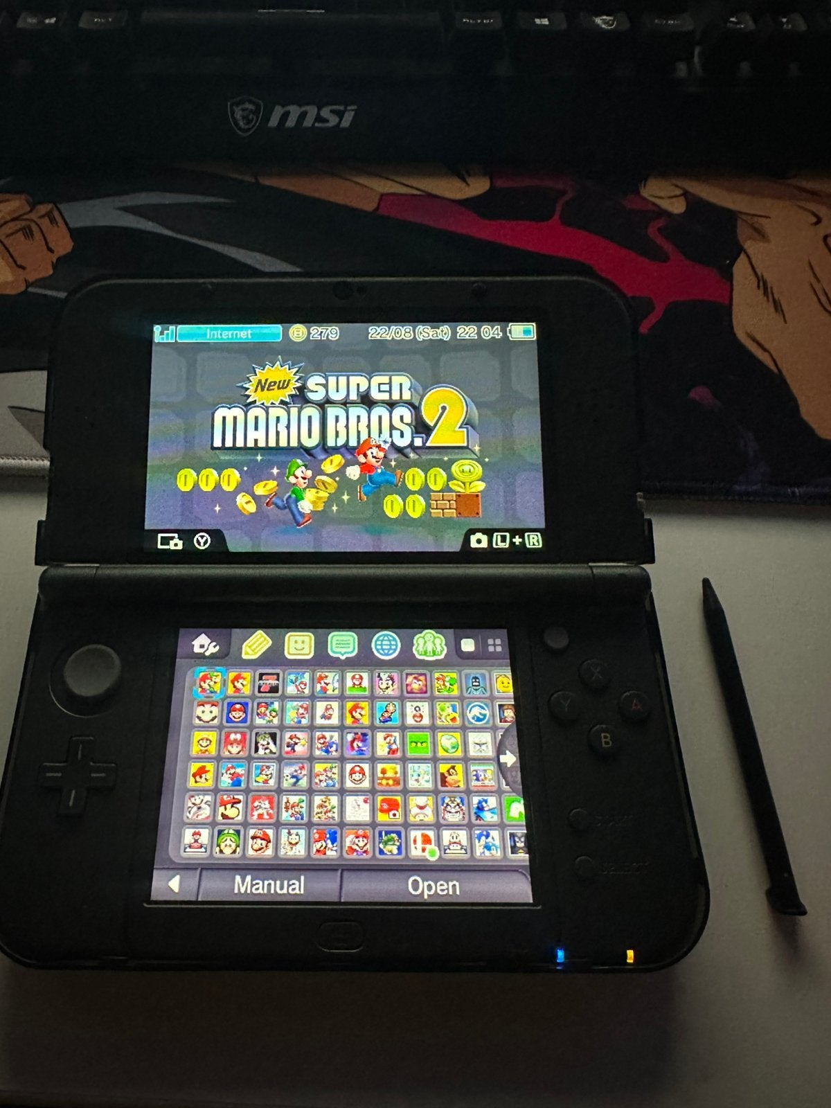 New Nintendo 3ds XL (Modded), Avec housse de protection ou sac, Enlèvement ou Envoi, 3DS XL, Comme neuf
