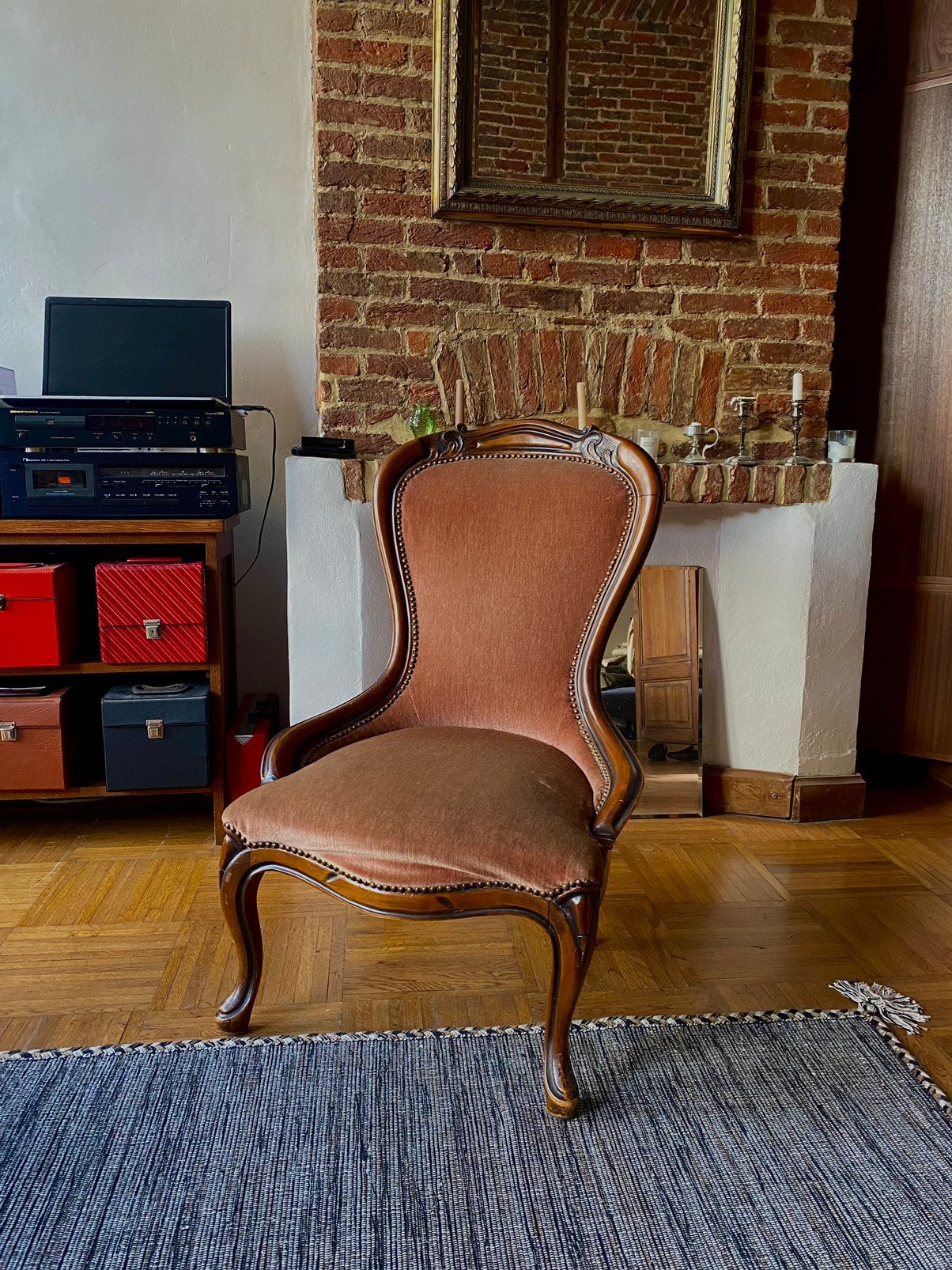 Fauteuil vintage rose, Enlèvement ou Envoi