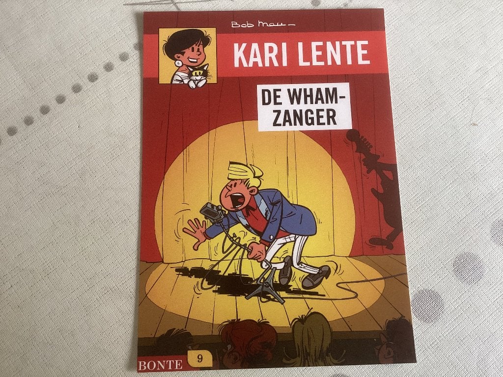 Postkaart kalender 2010 KARI LENTE STRIPFIGUUR, Verzamelen, Stripfiguren, Ophalen of Verzenden, Gebruikt
