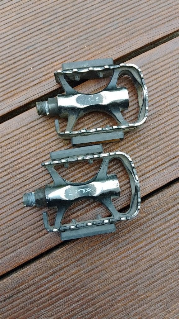 fietspedalen, Fietsen en Brommers, Fietsonderdelen, Gebruikt, BMX, Staal, Shimano