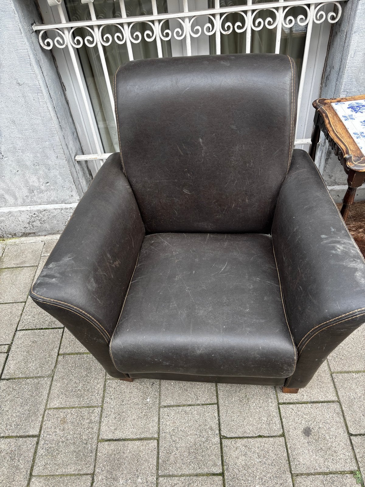 Siège en cuir, Enlèvement, Utilisé, Cuir