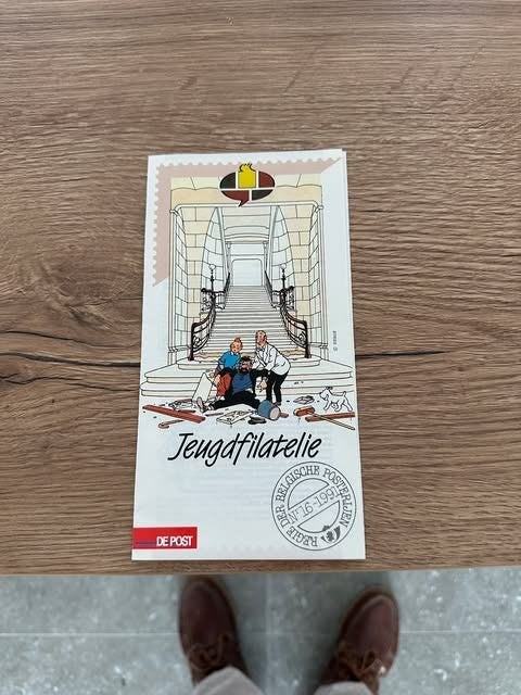 folder de post 1991 jeugdfilatelie Kuifje, Overige typen, Nieuw, Ophalen of Verzenden, Info@pust.bn