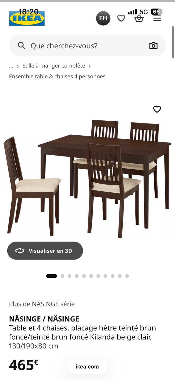 Table extensible + 6 chaises, Maison & Meubles, Enlèvement, Comme neuf, 4 à 6 chaises