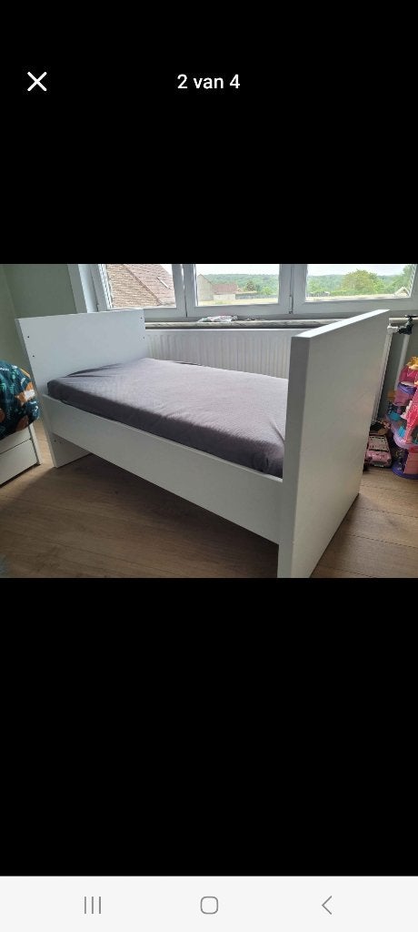Kinderbed Bopita Camille (meegroei bed). Matras gratis, Enlèvement, Utilisé, Sommier à lattes