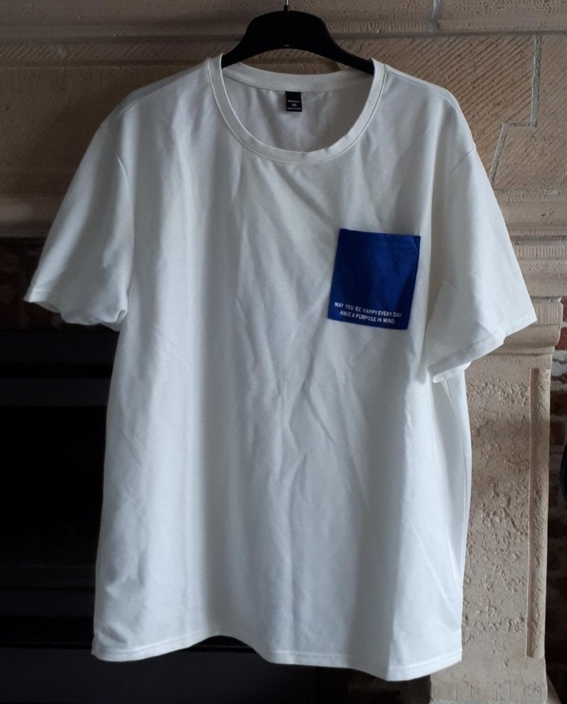 NOUVEAUTÉ - T-shirt Manfinity KM - blanc/écru - taille XXL, Neuf, Autres tailles, Manfinity, Blanc