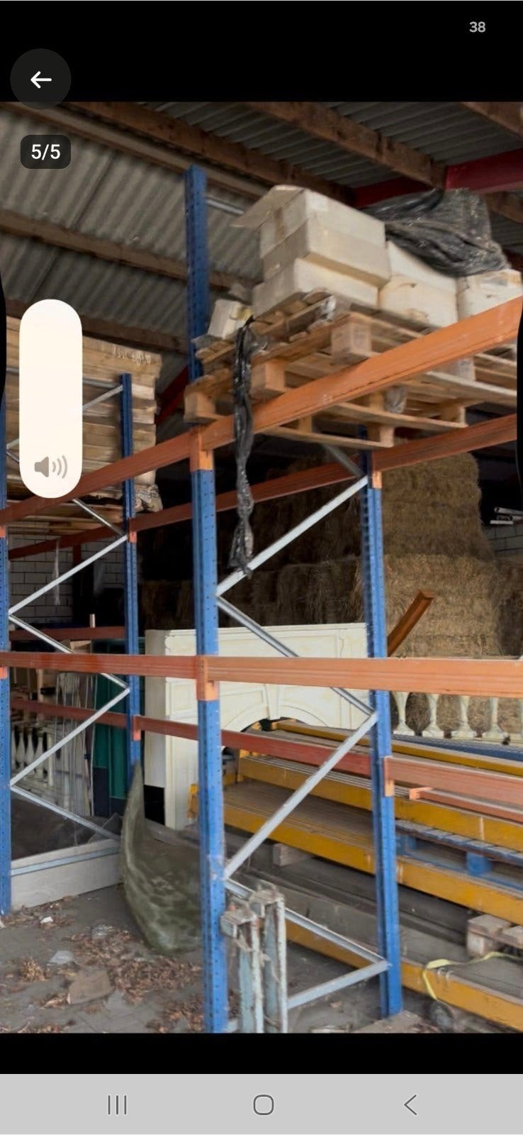 32.50 meter palletstelling, Ophalen