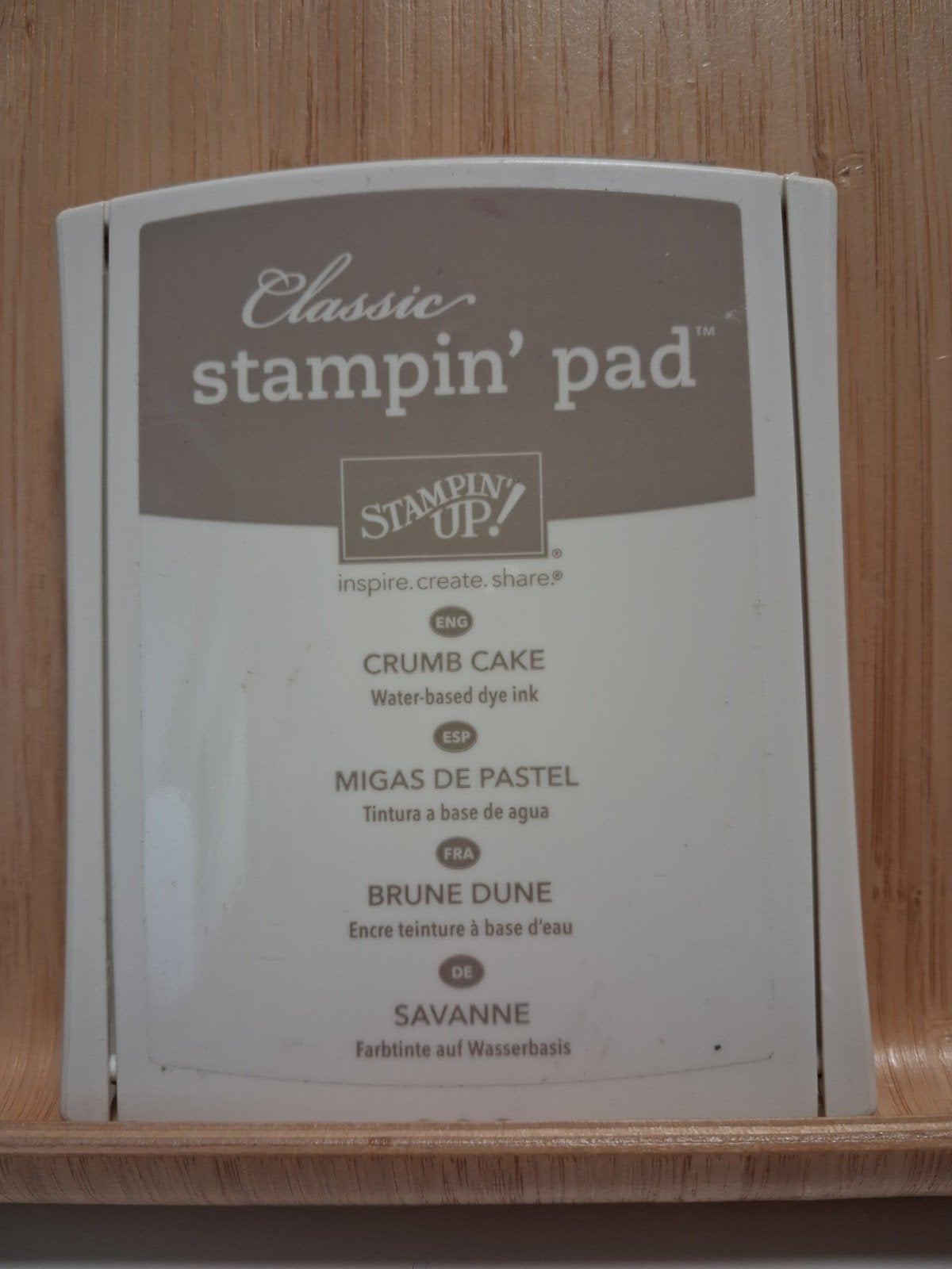 Stampin Up - inktflesje + stempelkussen Crumb Cake, Hobby en Vrije tijd, Stempelen, Ophalen