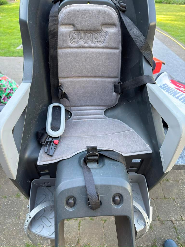 Kinderzitje fiets Guppy, Fietsen en Brommers, Ophalen, Achterzitje, Voetsteuntjes, 9 t/m 18 kg