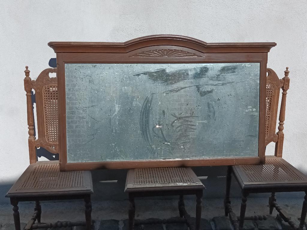brocante spiegel, Ophalen