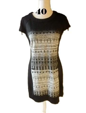 (42)- robe femme t.40 noir grise - marie mero -, Taille 38/40 (M), Enlèvement ou Envoi, Marie mero, Comme neuf