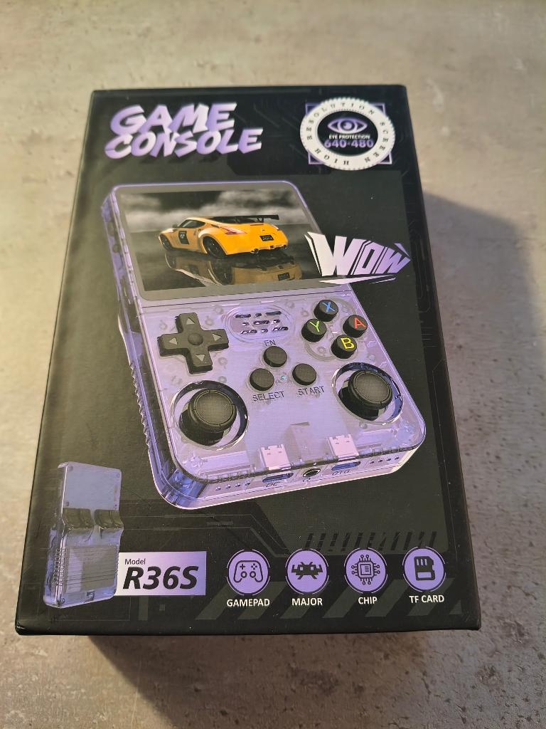R36S Retro Handheld Portable Console 3.5 Inch 128Gb - Zwart, Consoles de jeu & Jeux vidéo, Enlèvement ou Envoi, Autres marques