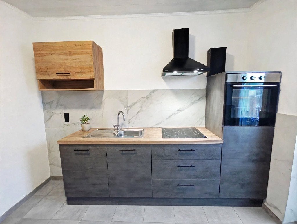 Cuisine avec fermeture amortie et appareils électroménagers, Enlèvement, Neuf, Cuisine à paroi simple