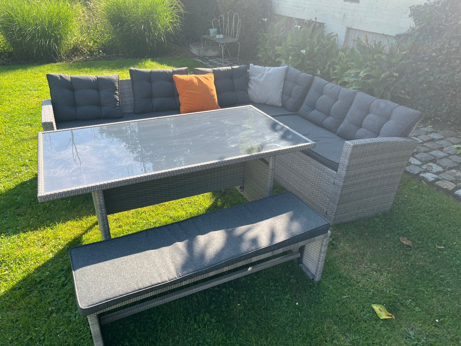 Ensemble de salon neuf avec coussins, Enlèvement, Comme neuf, Sets de jardin