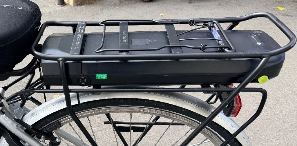 Vélo électrique avec remorque enfants, Vélos & Vélomoteurs, Enlèvement, Comme neuf, 50 km par batterie ou plus, Autres marques
