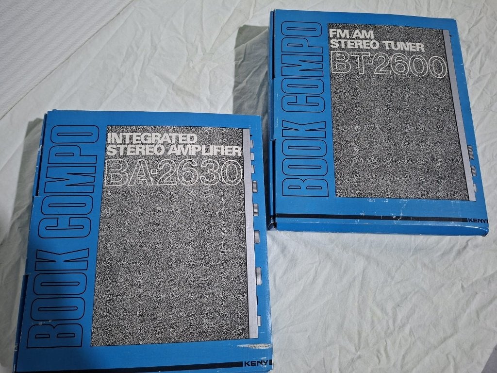 Keny Book Compo Tuner BT-2600, amplifier BT-2630, Japan, '82, Audio, Tv en Foto, Versterkers en Ontvangers, Ophalen of Verzenden