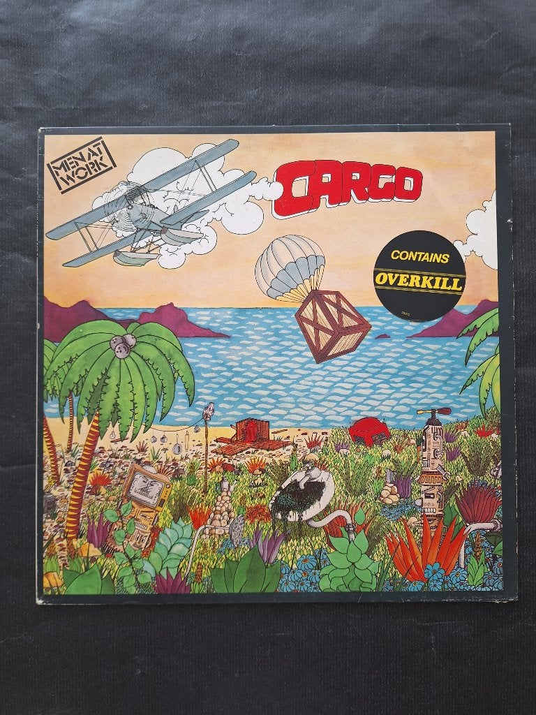 MEN AT WORK "Cargo" poprock LP (1982) IZGS, Pop rock, Avec pochette intérieure, Utilisé, Envoi