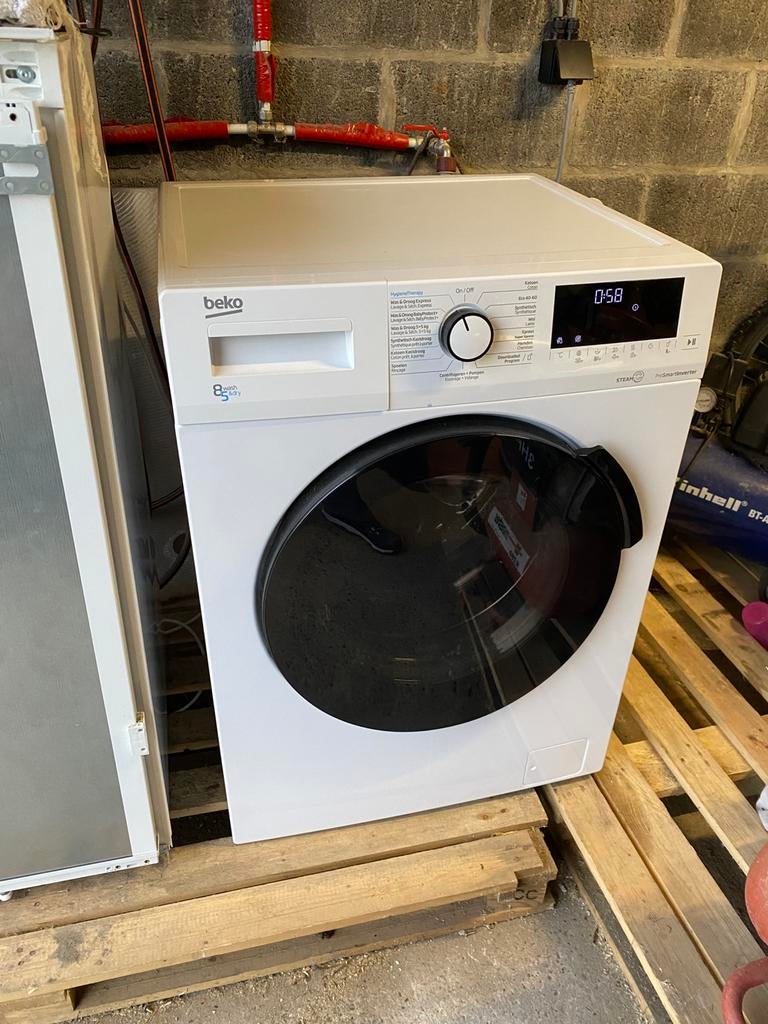 Wasdroog combinatie in zeer nette staat, 6 tot 8 kg, Ophalen, Gebruikt, Minder dan 85 cm