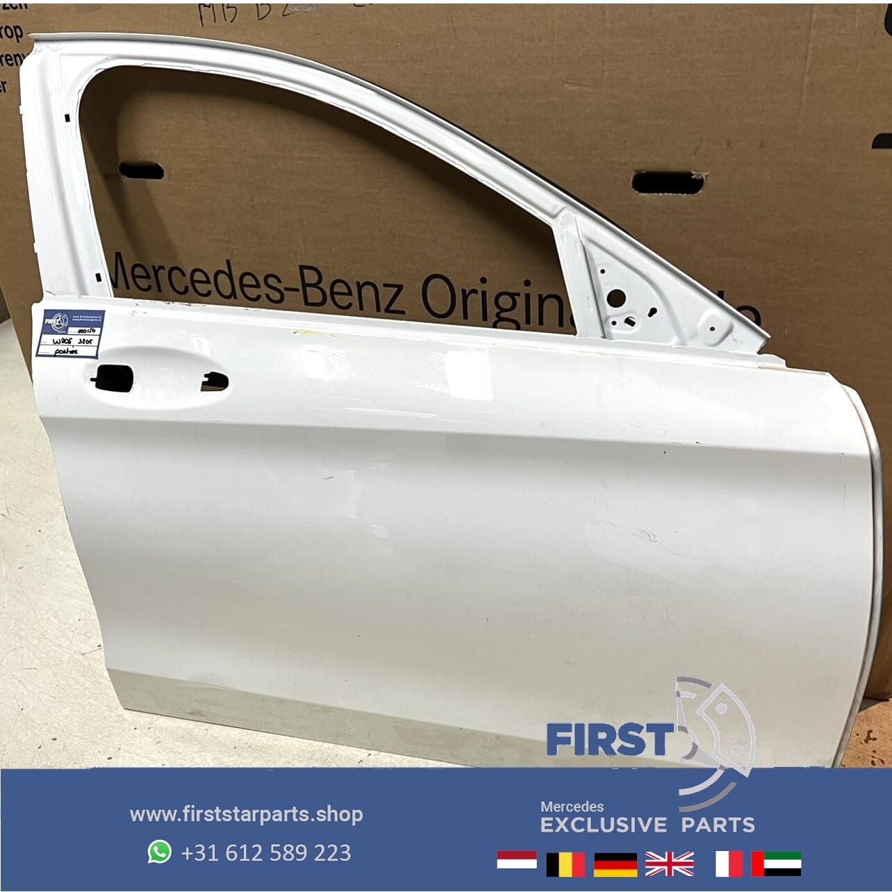 W205 C63 DEUR rechtsvoor Mercedes C Klasse WIT portier recht