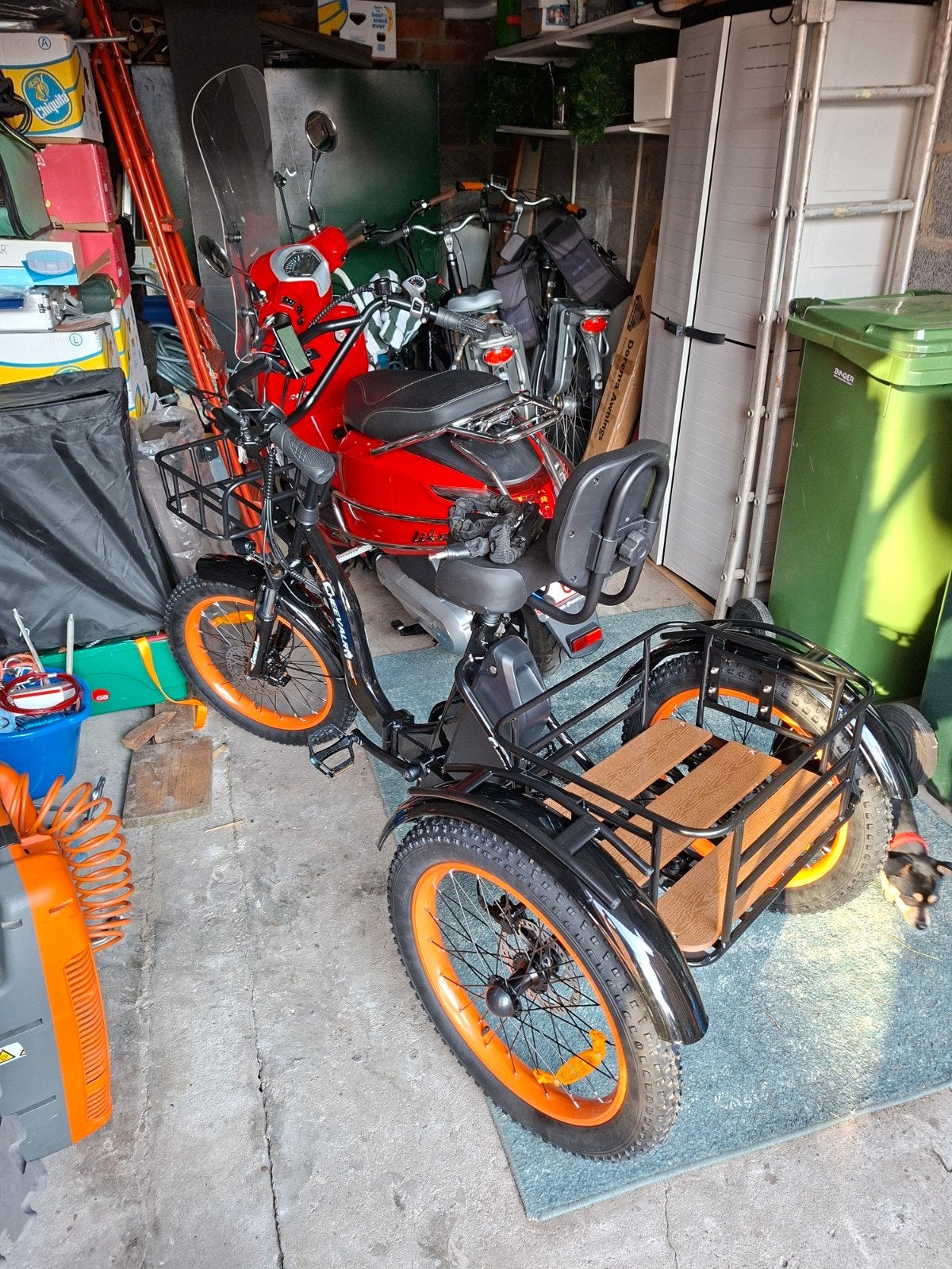 Elektrische driewieler, Ophalen, Verstelbare zitting, Nieuw, Schijfrem