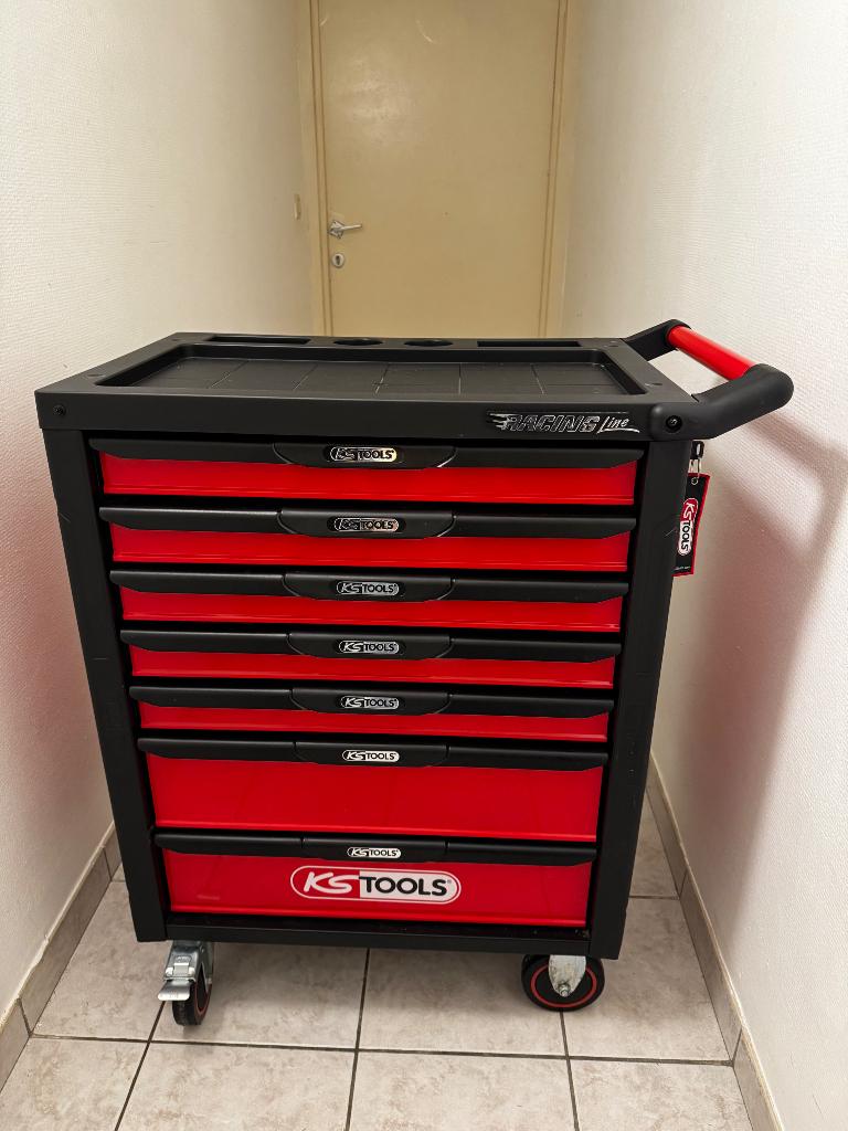 Carro de herramientas KS TOOLS RACING LINE, Doe-het-zelf en Bouw, Gereedschapskisten, Nieuw, Ophalen