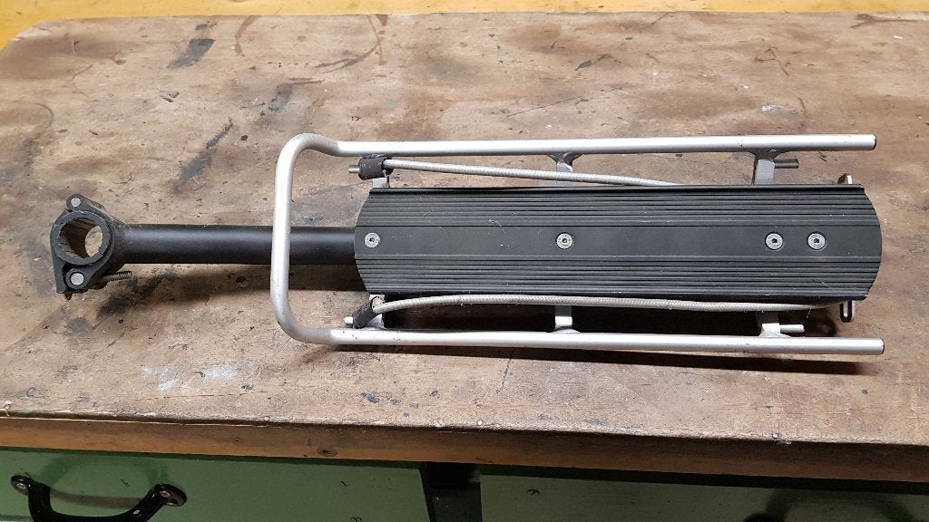 Fiets pakdrager, Ophalen