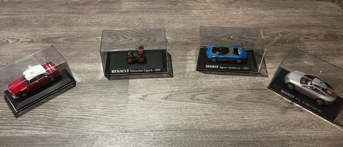 Lot 4 modèles réduits mini voitures, Verzenden, Zo goed als nieuw, Auto